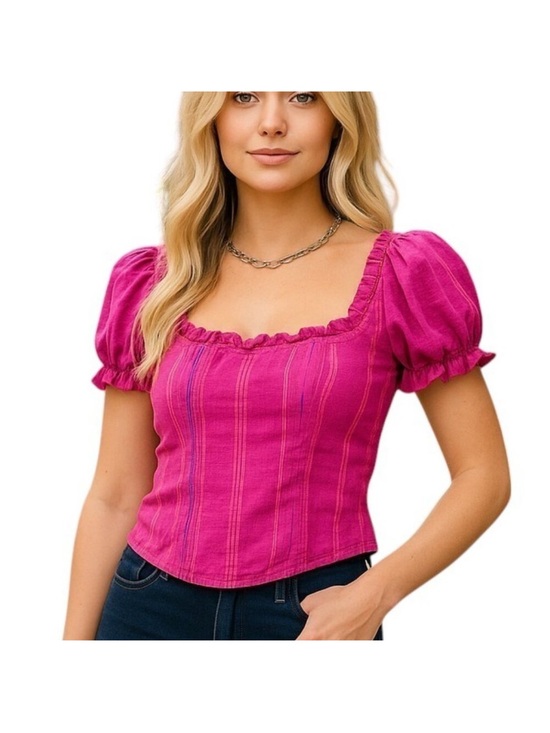 Free People Tops - Free People Serotonin Corset Top in Raspberry sherbet